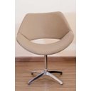 Ver imagem 2 de Poltrona Decorativa Vazada Pé Giratório de Alumínio:bege