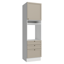 Ver imagem 1 de Torre Quente 60 cm 1 Porta 3 Gavetas Branco/Crema Vik Madesa
