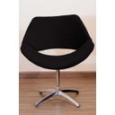 Ver imagem 2 de Poltrona Decorativa Vazada Pé Giratório de Alumínio:preto