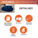 Ver imagem 3 de Sofá Retrátil e Reclinável Istambul Caixa Zero 2,40m Pillow de 15cm - Movenzo Estofados