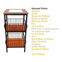 Ver imagem 4 de Fruteira de Ferro e Madeira Ladrilho Hidráulico Artesanal Ladrilho S02