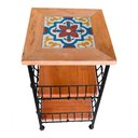 Ver imagem 6 de Fruteira de Ferro e Madeira Ladrilho Hidráulico Artesanal Ladrilho S02