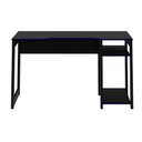 Ver imagem 1 de Mesa Gamer 136cm com 2 Prateleiras e Porta Cpu Me4152 Preto/azul Tecnomobili