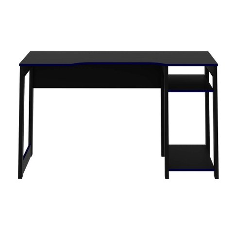 Mesa Gamer Porta Cpu Preto e Azul Tecnomobili