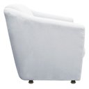 Ver imagem 3 de Namoradeira Bia Decorativa 2 Lugares Suede Cinza