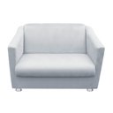 Ver imagem 1 de Namoradeira Bia Decorativa 2 Lugares Suede Cinza