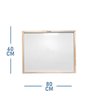 Quadro branco 60x80 com moldura de pinus Para empresas e escolas - 3