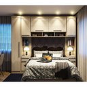 Ver imagem 1 de Guarda Roupa Modulado Casal 7 Portas 2 Gavetas com Armario Ponte 147cm Master Luciane Móveis