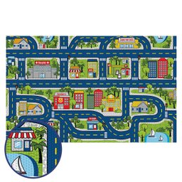 Tapete Infantil Brisa 100cm X 130cm Pista Kapazi - 3