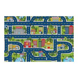 Tapete Infantil Brisa 100cm X 130cm Pista Kapazi - 1