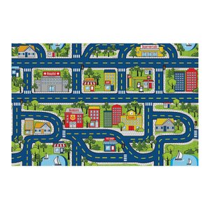 Tapete Infantil Brisa 100cm X 130cm Pista Kapazi