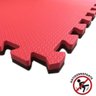Kit 6 Tapete Eva Tatame 100x100 Academia Karatê Luta Ufc 20mm - Vermelho - 5
