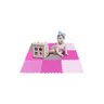 KIT 8 Tatame Tapete Eva rosa Bebe Infantil 50X50x1cm MENINAS - 1