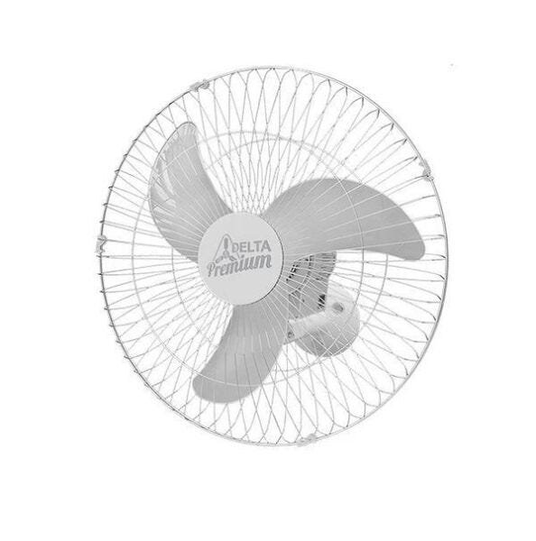 Ventilador de Parede Premium 3 Pás (Bivolt) 60cm Grade de Aço Venti-Delta - Branco Cromo - 1