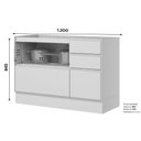 Ver imagem 3 de Gabinete p/ Pia Cozinha Henn Fineze 1 Porta 4 Gavetas Areia