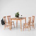 Ver imagem 2 de Conjunto Mesa Mia 1,20x80m com 4 Cadeiras Mia – Natural Móveis Deiss