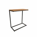 Ver imagem 3 de Mesa de Apoio Lateral Estilo Industrial Kappesberg LI025 Cor Canela/Preto Fosco