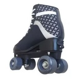 Patins Roller Skate Infantil 4 Rodas Clássico Ajustável Preto - 39/42 - 2