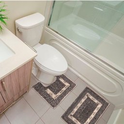 Jogo De Banheiro 100% Algodão Cru 2 Peças Barco Ornare - 1