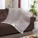 Ver imagem 5 de Manta p/ Sofá - Pinheiro - 3 Lugares - 1,45m x 1,95m - Marrom - Gouvea Textil