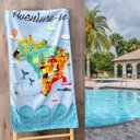 Ver imagem 2 de Toalha de Praia Aveludada Aventure 140x70cm Realce Premium