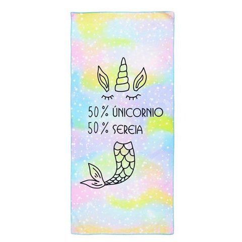 Toalha de Praia Aveludada Mística 140x70cm Realce Premium