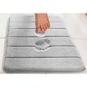 Tapete de Banheiro Super Soft Antiderrapante Cinza Camesa - 3