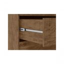 Ver imagem 6 de Guarda Roupa Casal Cadenza 2 Porta Correr 6 Gavetas com Espelho 100% Mdf Castanho Fenix