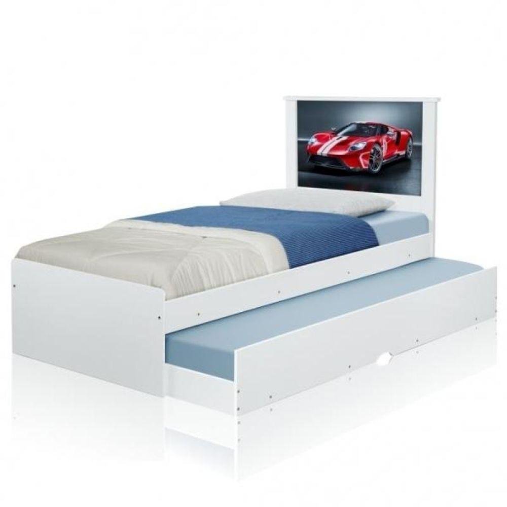 Cama Carro De Corrida Joy Vermelho Infantil - WebContinental