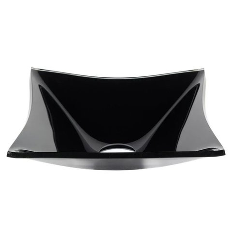 CUBA DE VIDRO QUADRADA 31CM PRETA