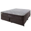 Ver imagem 1 de Cama Box Queen Marrom + Colchão Molas Ensacadas Orlando 158x198x67cm