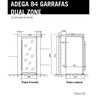 Adega Elettromec 84 Garrafas - Dual Zone - 220V - 6