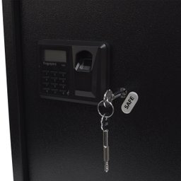 Cofre Digital Eletrônico Biométrico 50x35x30 Grande Senha Chave Notebook Preto Importway IWCFS-007 I - 3