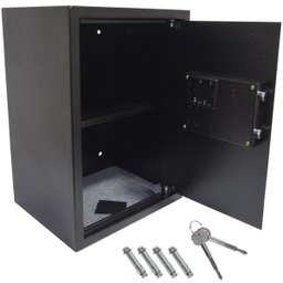 Cofre Digital Eletrônico Biométrico 50x35x30 Grande Senha Chave Notebook Preto Importway IWCFS-007 I - 4