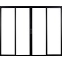 Ver imagem 1 de Vitro de Aluminio 4 Folhas sem Grade Linha Leve:1,00 X 1,50/preto