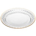Ver imagem 1 de Conjunto 2 Pratos de Sobremesa 20cm Cristal com Fio de Ouro Radial Lyor Mesa Posta