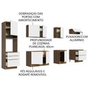 Ver imagem 5 de Armário de Cozinha Planejada 320cm Rustic Branco Veludo Lux Madesa 04