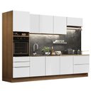 Ver imagem 3 de Armário de Cozinha Planejada 320cm Rustic Branco Veludo Lux Madesa 04