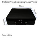 Ver imagem 6 de Maleta Preta Ecológica com 2 Taças para Vinho