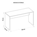 Ver imagem 5 de Mesa de Computador 136cm Cubic Branco - Caemmun