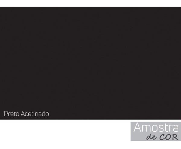 Mesa Lateral Glass Quadrada 47,5 Pé de Ferro Preto - 6