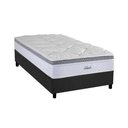 Ver imagem 1 de Cama Box Solteiro: Colchão Molas Herval MasterPocket Ensacadas Toledo + Base CRC Suede Cinza(88x188