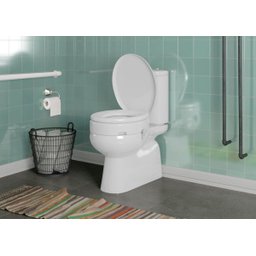 Assento Sanitário Elevado Almofadado Oval Astra - 2