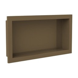 Nicho Banheiro Embutir 30 x 60cm Plástico Bronze - Metasul - 1