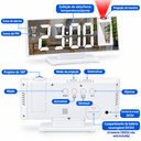 Ver imagem 3 de Relógio Despertador Digital LED com Espelho, Projeção de Hora