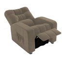 Ver imagem 4 de Poltrona do Papai Clausi 82cm Reclinável Manual Veludo Capuccino - Sallar Home