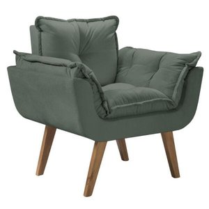 Poltrona Opala 1 Lugar Base Palito Verde