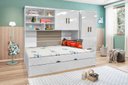 Ver imagem 1 de Quarto Infantil Completo Chiara Branco Brilho - Phoenix Baby