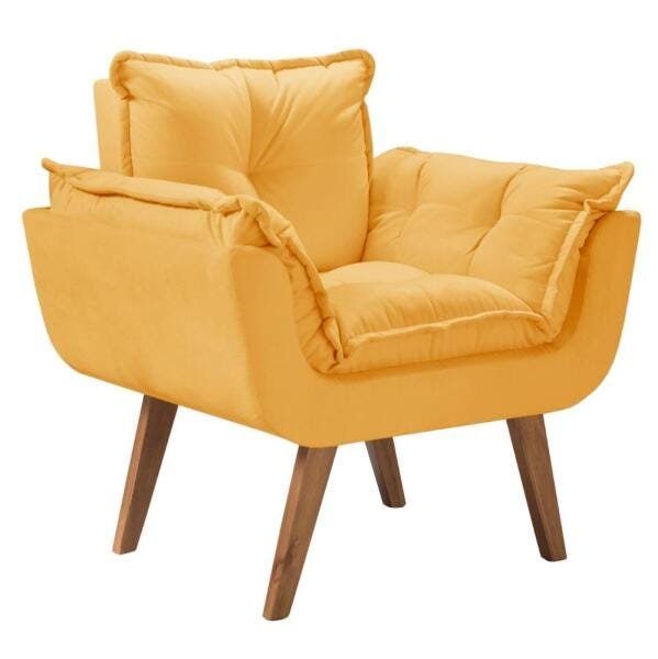 Poltrona Opala Base Palito Amarelo - 1