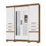 Guarda Roupa 6 Portas com Espelho Aracaju Naturale Branco 906026 Moval - 1